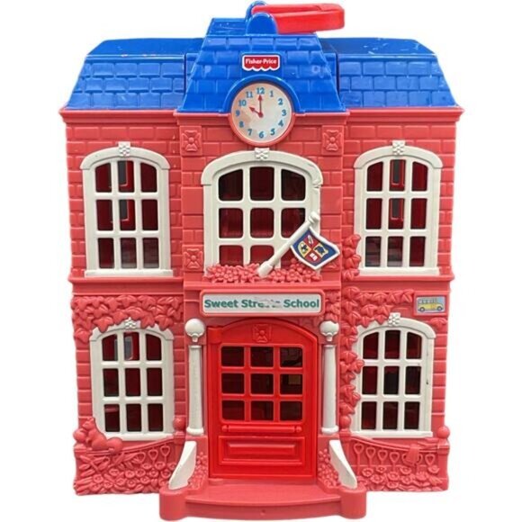 Fisher Price Sweet Streets Schoolhouse Dollhouse Toy - Picture 1 of 11